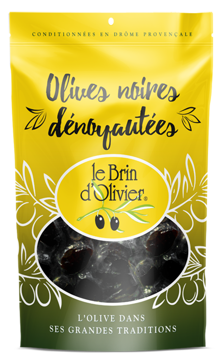 Olives noires dénoyautées - Le Brin d'Olivier Olives noires dénoyautées - Le Brin d'Olivier