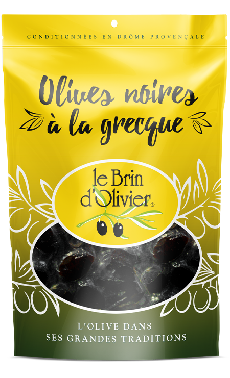 Olives noires à la grecque - Le Brin d'Olivier Olives noires à la grecque - Le Brin d'Olivier
