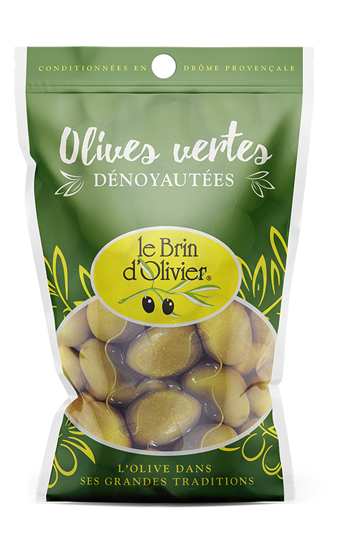 olives vertes dénoyautées LE BRIN D’OLIVIER 