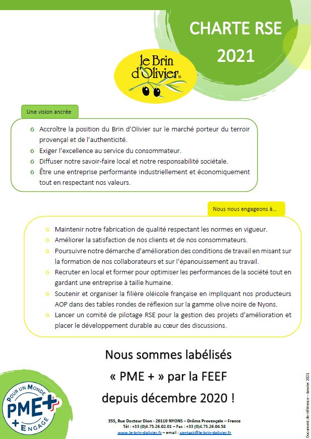 LBO - charte RSE 2021